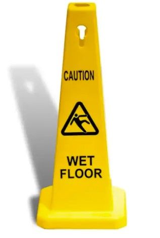 Wet Floor Cone Standard Yellow