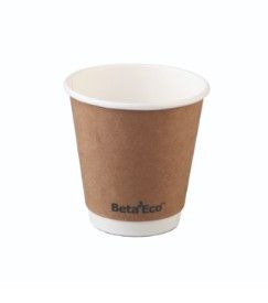 Cup BetaEco 8oz D-Wall Kraft