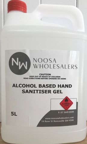 Hand Sanitiser Gel Alcohol 5L