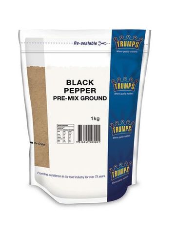 Trumps Pepper Black Ground 1kg