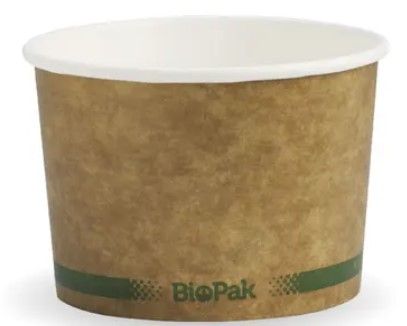 Bowl BioBowl 8oz Kraft Pk/50