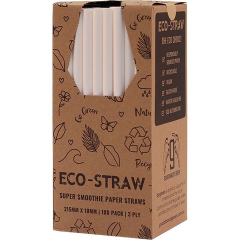 Straws Super Smoothie White
