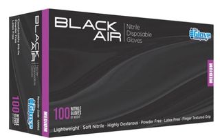 Glove Nitrile Black Small x100