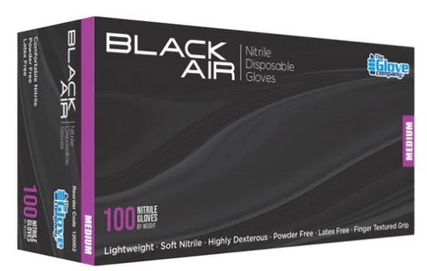 Glove Nitrile Black Small x100