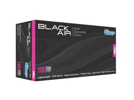 Glove Nitrile Black Small x100