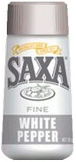 Saxa Fine White Pepper 6 x 50g