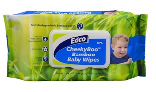 Baby Wipes Bamboo Edco Pk/80