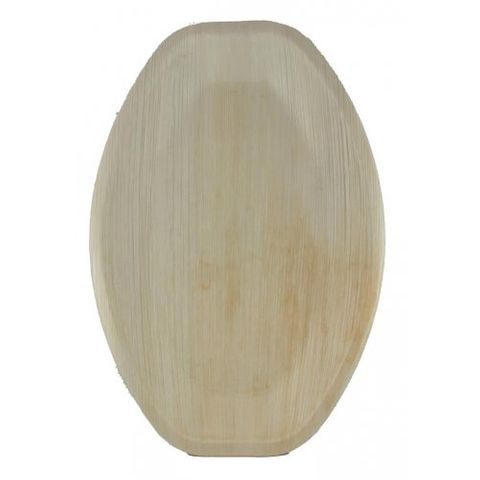 Platter Palm Leaf Oval 26x37cm