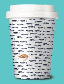 Cup Gmark 8oz S-Wall Coastal