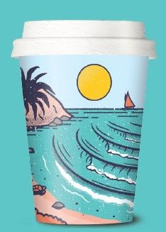 Cup GMark 16oz S-Wall Coastal