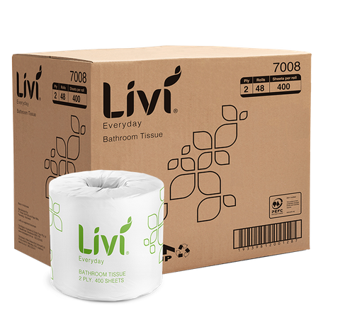Livi 7008 400sh 2 Ply Toilet
