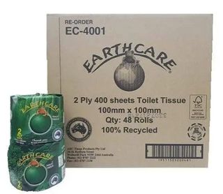 Earthcare 400sh 2 Ply T/Roll