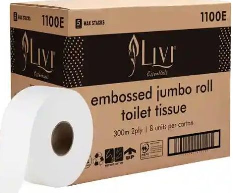 Livi 1100E Jumbo 2 Ply Toilet