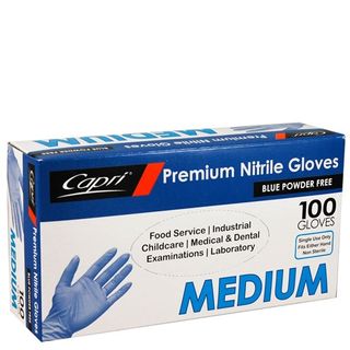 Glove Nitrile Med Blue