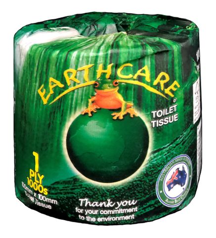 Earthcare 1000sh 1 Ply Toilet