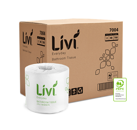 Livi 7004 700sh 2 Ply Toilet