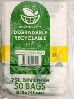 Garbag ENVIRO Clear Degrad 75L