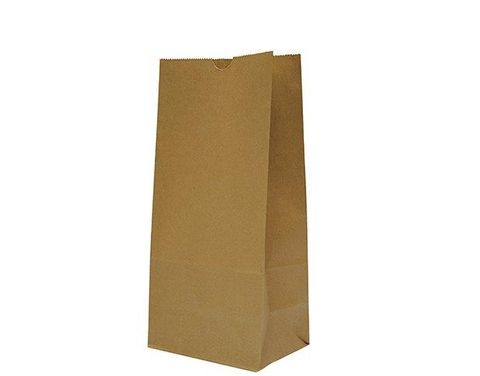 Carry Bag #8 SOS Brown Paper