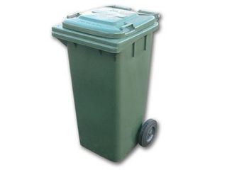 Wheelie Bin Green 120L Oates