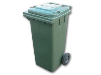 Wheelie Bin Green 120L Oates