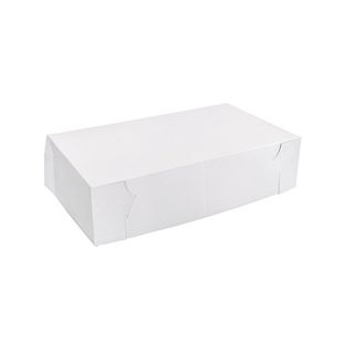 Cake Box 1/4 Slab White Pk/100