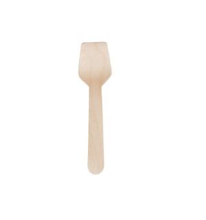 Gelato Spoon Wood Pk/100
