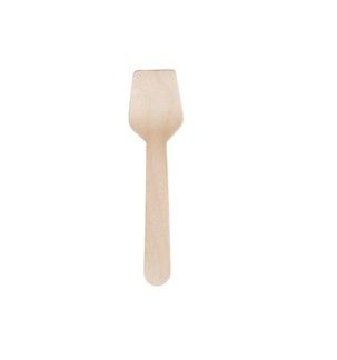 Gelato Spoon Wood Pk/100