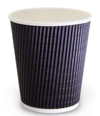 Cup Ripple Charcoal 80mm 8oz