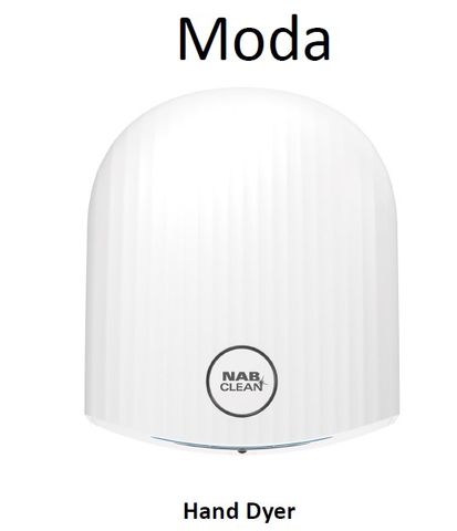 Hand Dryer Moda White 1200W