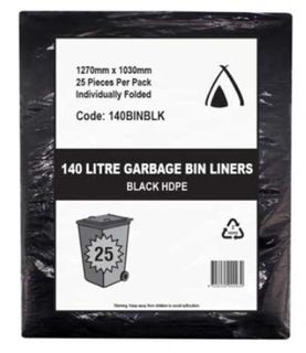 Garbage Black 140L Ctn/200
