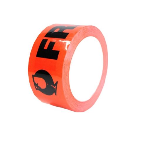 Tape Fragile Fluoro Orange