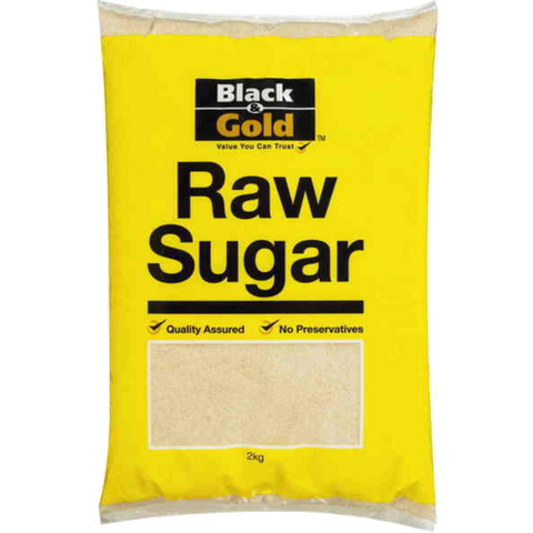 Sugar Raw Black & Gold 2kg