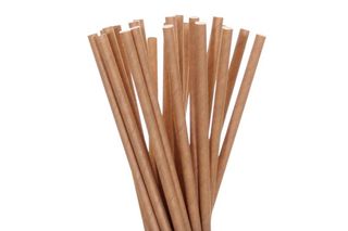 Straws Paper Brown Regular