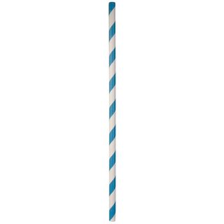 Straws Paper Blue/White Reg