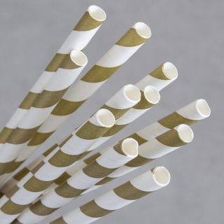 Straws Paper White Regular