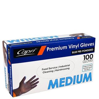 Glove BLUE Vinyl Med Box/100