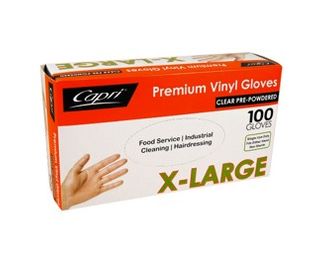 Glove CLEAR Vinyl X-Large x100