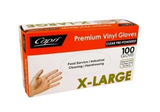 Glove CLEAR Vinyl X-Large x100