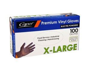 Glove BLUE Vinyl X-Lge Box/100