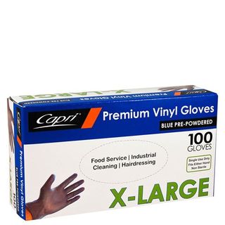 Glove BLUE Vinyl X-Lge Box/100