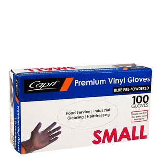 Glove BLUE Vinyl Small Box/100