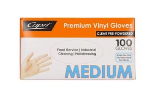 Glove CLEAR Vinyl Medium x100