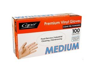 Glove CLEAR Vinyl Medium x100