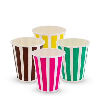 Cup Candy Stripe 12oz Paper