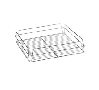 Glass Basket White 35x35cm
