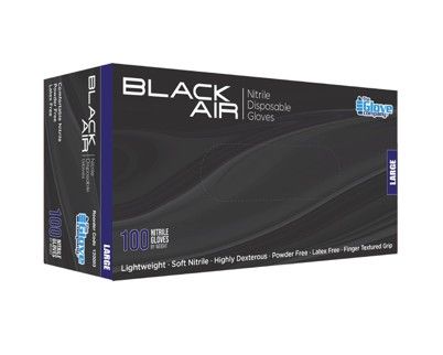Glove Nitrile Black Lge x100