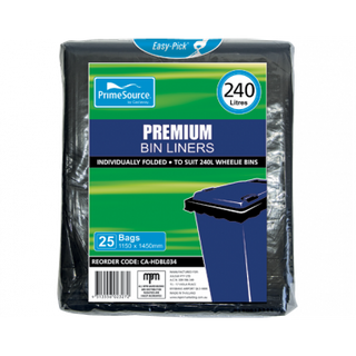 Wheelie Bin Bag HDBL034 240L