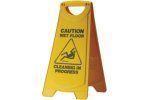 Wet Floor Yellow Sign A-Frame