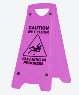 Wet Floor Pink Sign A-Frame