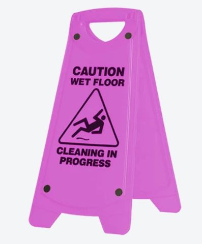 Wet Floor Pink Sign A-Frame